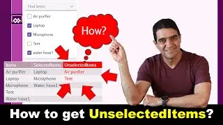 How to get combobox unselected items in power apps