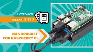 Raspberry Pi 4 SATA SSD/HDD Case (2.5” x 2)