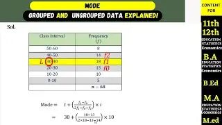 Mode of grouped and ungrouped data : Explained ! |Jkbose | 11th | Education