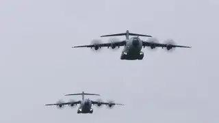 Air Mobility Force flyovers - Cosford Air Show 2024