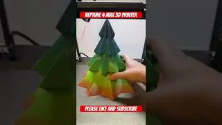 Neptune 4 max 3d printer Elegoo Christmas tree #shorts #short #3d