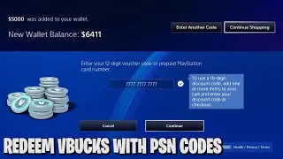 How to REDEEM PSN CODES and get VBUCKS | PS4 | FORTNITE