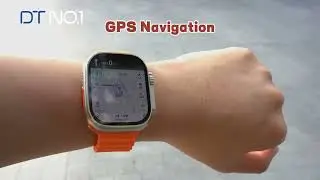 DTNO.1 DT Ultra 2 Android Smartwatch, built-in GPS, compatible with various map apps