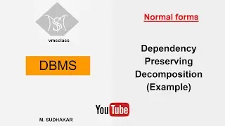 Dependency preserving decomposition in DBMS