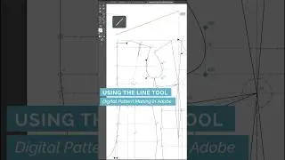 9/49 Using the Line Tool - Digital Pattern Making in Ai #adobeillustrator #patternmaking