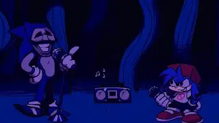 FNF Majin Sonic - Blue Forest Anomaly (Majin mod)