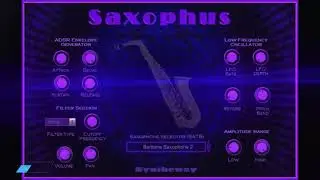 Virtual Alto Saxophone VST VST3 Audio Unit EXS24 KONTAKT. Saxophus Preset #3 / #4 - Alto Sax VST