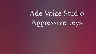 Ade Voice Studio Orginal - Aggresive Keys