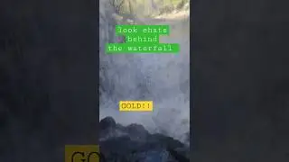 Gold Rush. behind waterfall #youtube #usa #uk #tiktok #funny #walking #comedy #wales #gold #goldrush