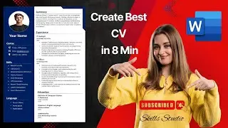 Create a best CV for Free in MS Word | Best Resume Format 2025 for Job Applications!