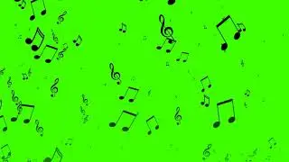 Green screen notas musicais   green screen music