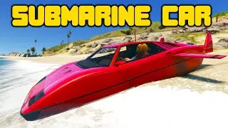 Using A Submarine Car To Escape Cops In GTA 5 RP