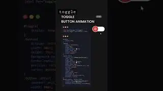 Toggle button animation html css js | react | light mode dark mode button | web development | nextjs