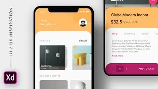 Ecommerce App UI interaction using #adobexd