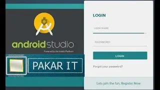 Interesting Design Template Login Registration Form on Android Studio