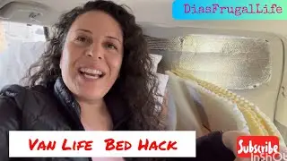 Van Life Bed Hack #diasfrugallife #vanlife #hacks #vanlifehacks