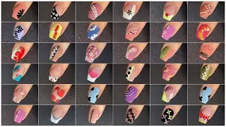 35+ Easy nail art designs with household items || Nail art compilation