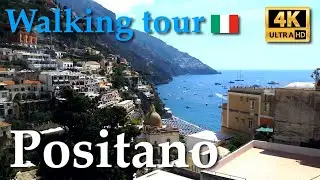 Positano (Campania), Italy【Walking Tour】With Captions - 4K