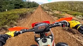 Riding Dirt Bikes At An Enduro GP Sprint Track // 150cc Vs 300cc