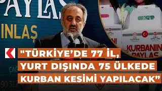 İstanbul Müftüsü Maşalı: Türkiye’de 77 il, yurt dışında 75 ülkede kurban kesimi yapılacak