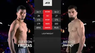 Эвертон Даниэль Фрейтас vs. Мехди Дакаев | Everton Daniel Freitas vs. Mehdi Dakaev | ACA 159