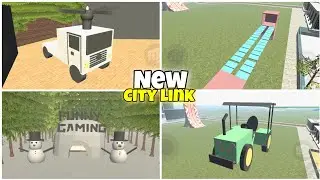 🤪Squid game Glass bridge + New city link In indian bike driving 3d