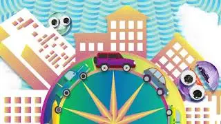 Looping Background Video - City of Cartoon 1