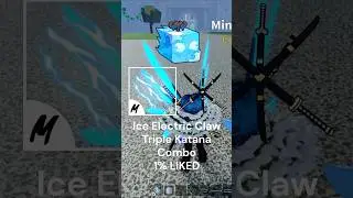 Ice Electric Claw Triple Katana Combo #bloxfruits #roblox #bloxfruit #shorts