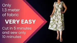 With Only 1.3 Meters of Fabric Cut in 5 Minutes and Sew in 10 Minutes