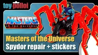 Vintage MOTU Spydor - Repair and Stickers - Toy Polloi