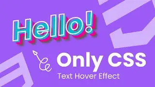 Stylish 3D Text Shadow Effect with Pure CSS | CSS Text Effects Tutorials