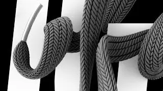 Cinema 4D tutorial - Shoelace displacement map