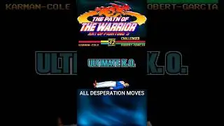 ART OF FIGHTING 3 - TODOS OS DESPERATION MOVES 