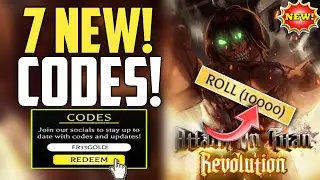 ⚠️UPDATE! CODES⚠️ ATTACK ON TITAN REVOLUTION ROBLOX CODES IN JULY 2024 - ATTACK ON TITAN CODES