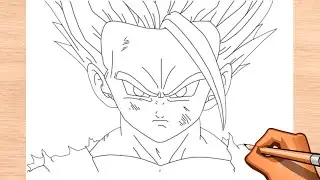 How to draw Gohan SJJ2 easy - Drawing Step by Step