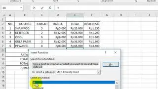 FUNGSI STATISTIK SEDERHANA DI EXCEL