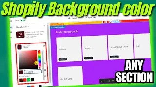 How to Change the Background Color on Shopify - any section on shopify