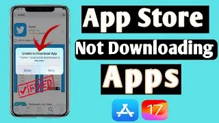 Apps Not downloading on app store || How To Fix App Store not downloading apps 2023 | ios 17