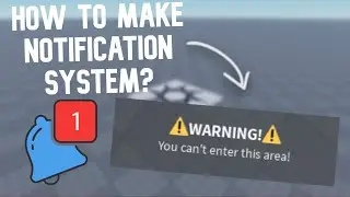 How to Make NOTIFICATION SYSTEM? | Roblox Studio Tutorial