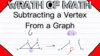 Subtracting a Vertex from a Graph (Vertex Deletion) | Graph Theory