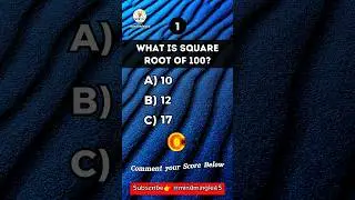 Square Root Quiz || Part -1 #shorts #mathsquiz #maths