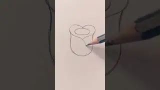 Cómo dibujar una facil y hermosa Rosa. 