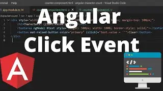 Adding An Angular Material Button with a Click Event - Character Counter App