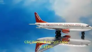 ✈ C&C EasyJet B 737-33V, G-EZYG (With "Agencias de Viajes NO" Titles) 1:500 ✈
