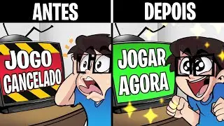 JOGOS INCRÍVEIS que quase foram CANCELADOS