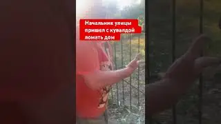 Начальник улицы пришел с кувалдой ломать дом