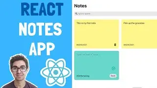 React Notes App Tutorial from Scratch | A CSS and React Project you can add to your Portfolio!