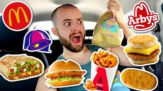 Letting The Person in Front of Me DECIDE What I Eat for 24 HOURS!