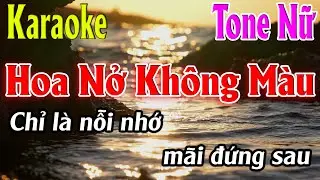 Hoa Nở Không Màu Karaoke Tone Nữ ( Dm ) Karaoke Lâm Organ -  Beat Chuẩn