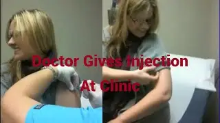 Doctor gives injection at clinic |Clip 23|